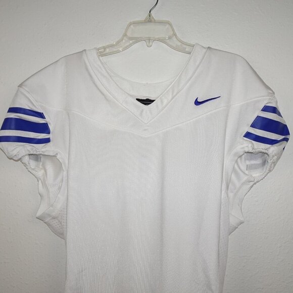 Nike Football Performance Jersey Mesh Vented Men's Large White Blue CI3767-108 - Picture 2 of 7